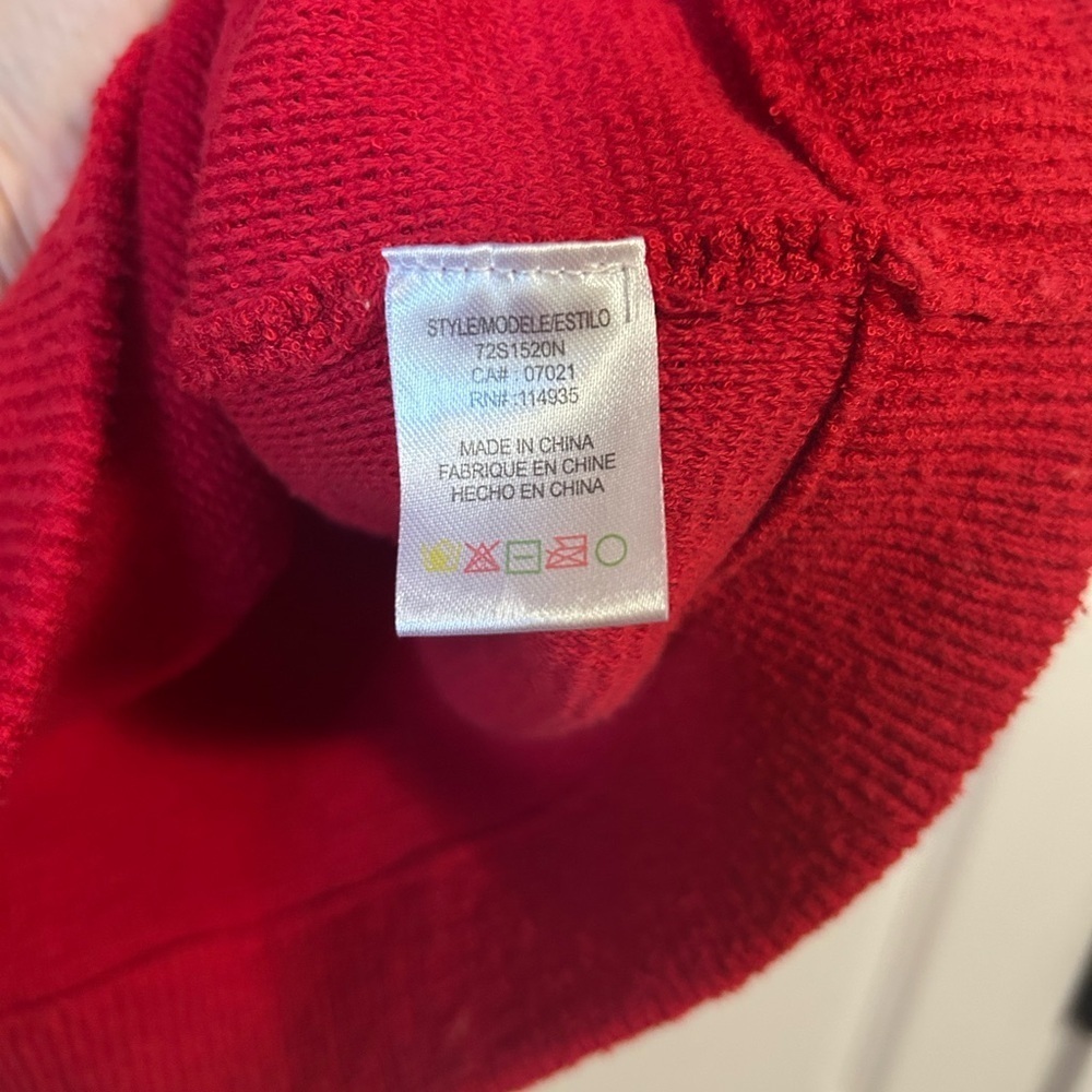 RDI Vibrant Red Drop Sweater Knit Sweater - Picture 3 of 8